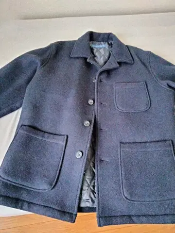 울 네이비 피코트 L 사이즈