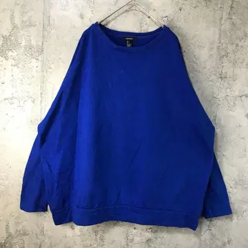 B701 구제 의류 트레이닝복 맨투맨 파랑 무지 90s Y2K