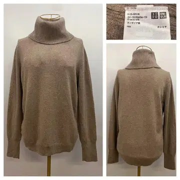 UNIQLO 캐시미어 100% 터틀넥 긴팔 니트