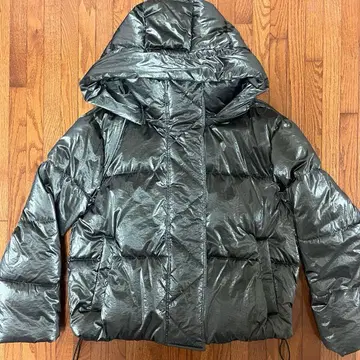 [ GAP ] 후드 부착 다운 자켓 다크 그린