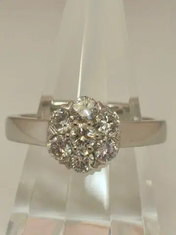 새상품 Pt 다이아몬드 반지 0.72ct
