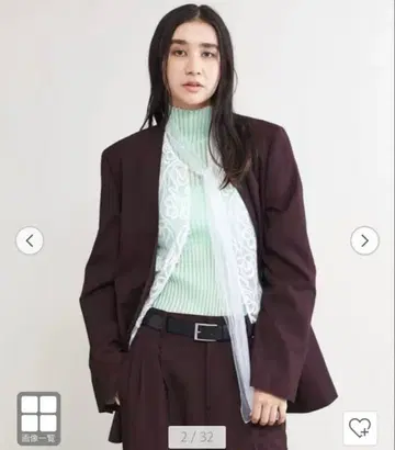 [ 당일 발송 ] AEWEN MATOPH 버건디 테일러드 자켓 S