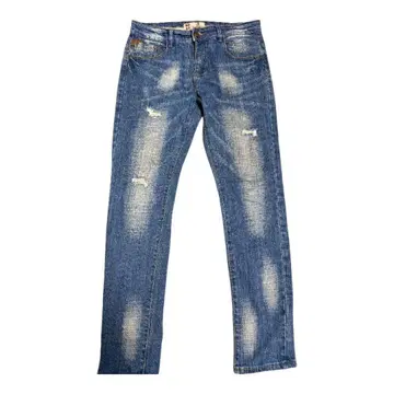 블루 데미지 남성용 데님 팬츠 사이즈 30 스트레이트 스타일리시 청바지
