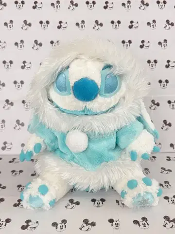 스티치 크리스마스 윈터 화이트&블루 봉제 인형