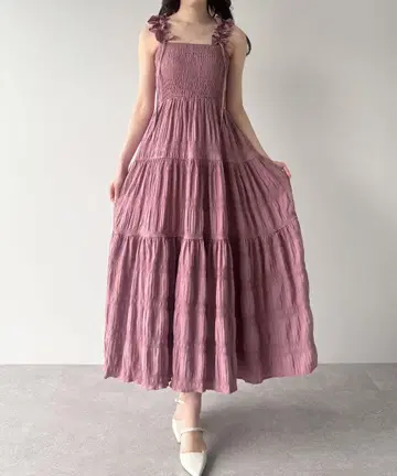 개더 숄더 에어리 원피스 mipiarl