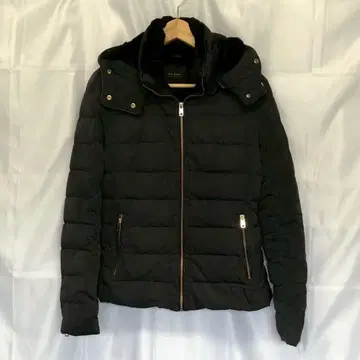자라 베이직 다운 자켓 블랙 M 충전솜