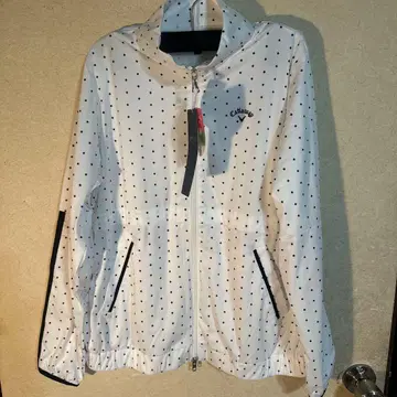 택 포함 새상품 Callaway 도트 무늬 블루종