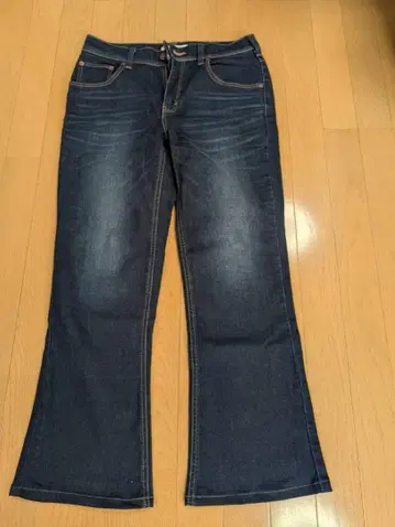 빅 사이즈 EDWIN 부츠컷 데님 32 사이즈 다크 블루