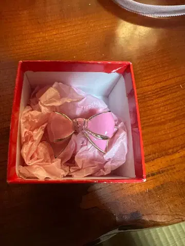 MILK 핑크 리본 반지