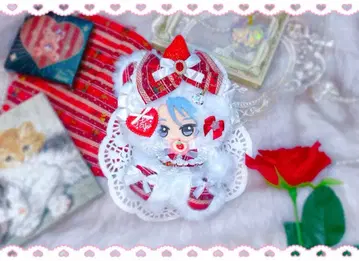 SD 인형 12cm 13cm 인형옷 앉은 곰 크리스마스 빨간색