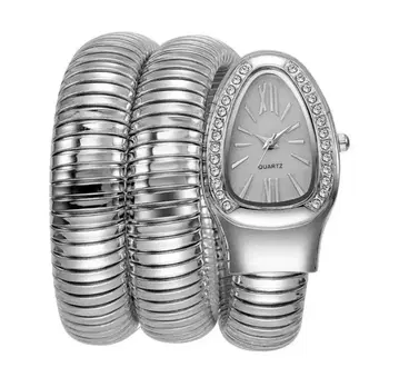 뱀 모티브 쿼츠 시계