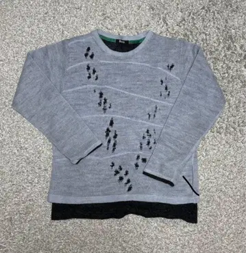 Burro 그레이 니트 스웨터