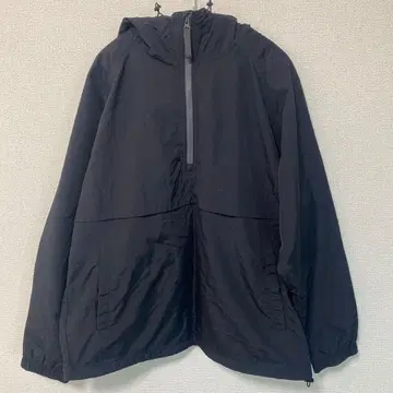 유니클로 아노락 후드티 블랙 M