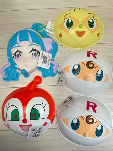 캐릭터 가면 5개 세트