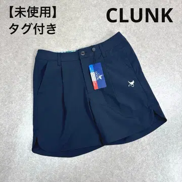 미사용 CLUNK 크랭크 여성용 골프웨어 숏팬츠 네이비