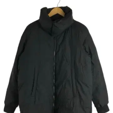 글로벌 워크 ] 밀리터리 롱 다운 자켓 블랙 풀 집업