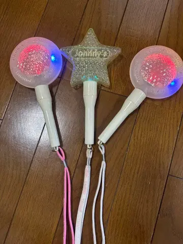 응원봉 3개 세트 별 모양 원형