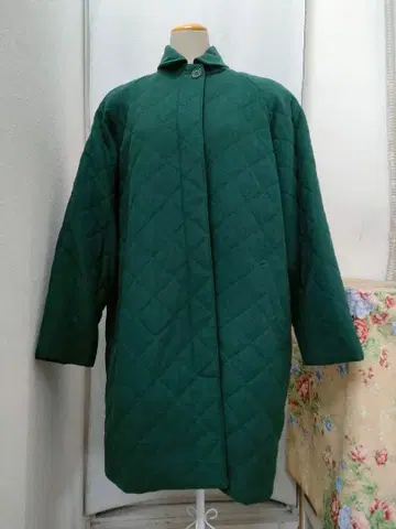 알레그리 allegri 그린 퀼팅 코트