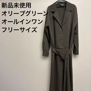 미사용 새상품 올리브 그린 올인원 프리 사이즈