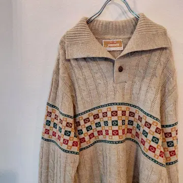 70s Janzen 얀센 니트 베이지