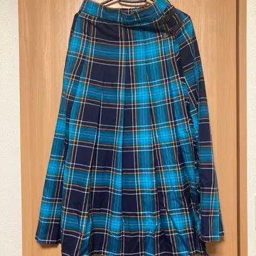 niko and - M 사이즈 체크 무늬 플리츠 스커트