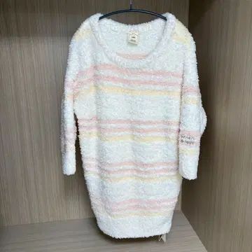 스트라이프 룸웨어 ( 화이트 핑크 )