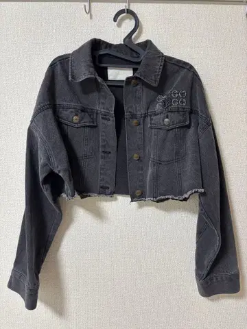 Chico 컷오프 숏 데님 자켓