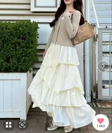 Cherir Mignon Bloomy frill set one-piece