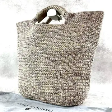 새상품급 HELEN KAMINSKI 헬렌 카민스키 라피아 A4 토트백