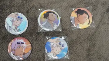 주술회전 세가 럭키 쿠지 고죠 사토루 게토 스구루 캔뱃지 5점