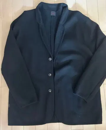 파파스 테일러드 자켓 울 L 블랙