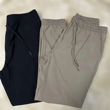 GU 조거 팬츠 M 사이즈 블랙 베이지