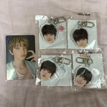 treasure 지훈 jihoon 얼굴 아크릴 키링 럭키 카드 희로애락