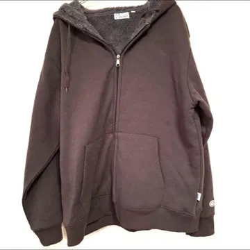 DISCUS ATHLETIC 다크 그레이 집업 후드티 보아 봄