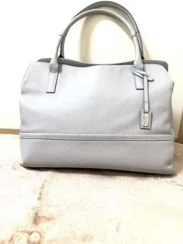 긴자 카메나 라이트 그레이 토트백