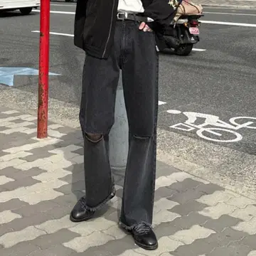 TOWNCRAFT 슬릿 부츠컷 데님