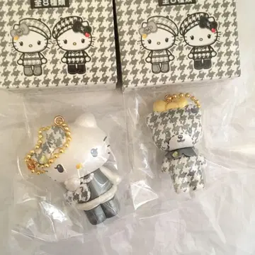 흑백 걸리시 시크릿 마스코트 참 산리오 미미 키티