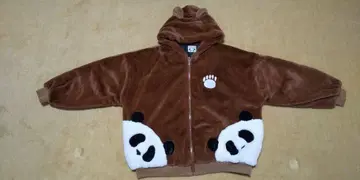팬더 디자인 플리스 자켓