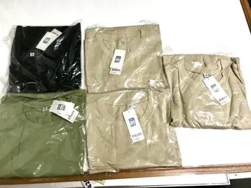 유니클로 반팔 크루넥 T셔츠 XXL 사이즈 일괄 5장 새상품 503