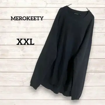 네이비 스웨터 [ XXL ] [ MEROKEETY 메로키티 ] 루즈핏