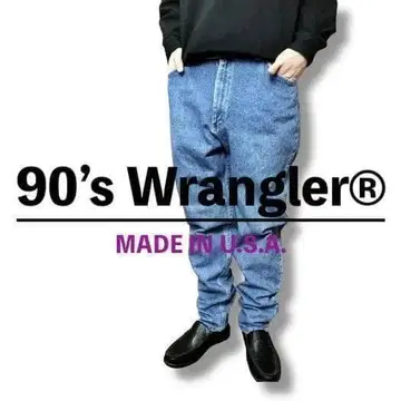 90s USA Wrangler 테이퍼드 케미컬 데님 DP1-222