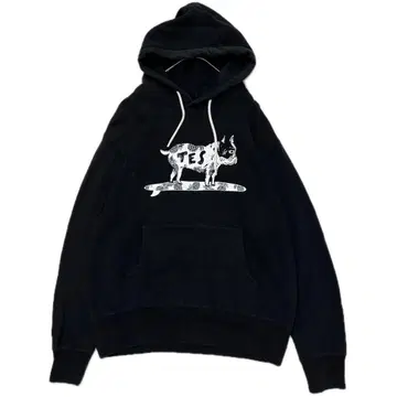 새상품급 TES BUHI 프렌치 불독 후드티 L 블랙 엔드리스 써머