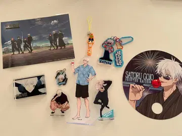 고죠 사토루 아크릴 스탠드 스트랩 등 세트