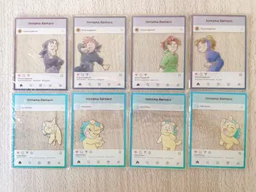 닌타마 란타로 인스타풍 아크릴 트레이딩 카드 플레이트 학원 관계자 세트