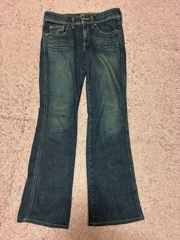 리바이스 다크 블루 부츠컷 데님