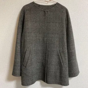 [ 새상품급 ] UNTITLED 노카라 자켓 M 울 혼방 그레이