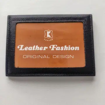 코마츠 구 로고 마크 Kaneko 가죽 패스 케이스