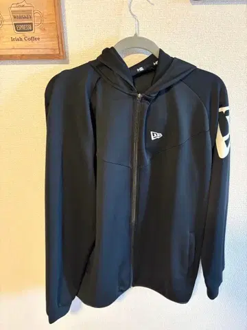 New Era 풀 집업 후드티 블랙 XL