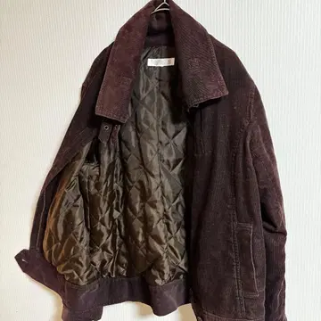 [ 개성파 구제 의류 ] 다크 브라운 코듀로이 자켓 호디자인 레어 L