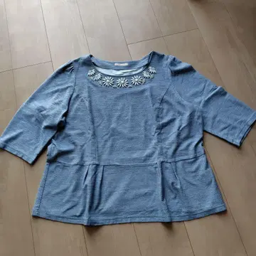 로즈 티아라 비쥬 스카이블루 오부 소매